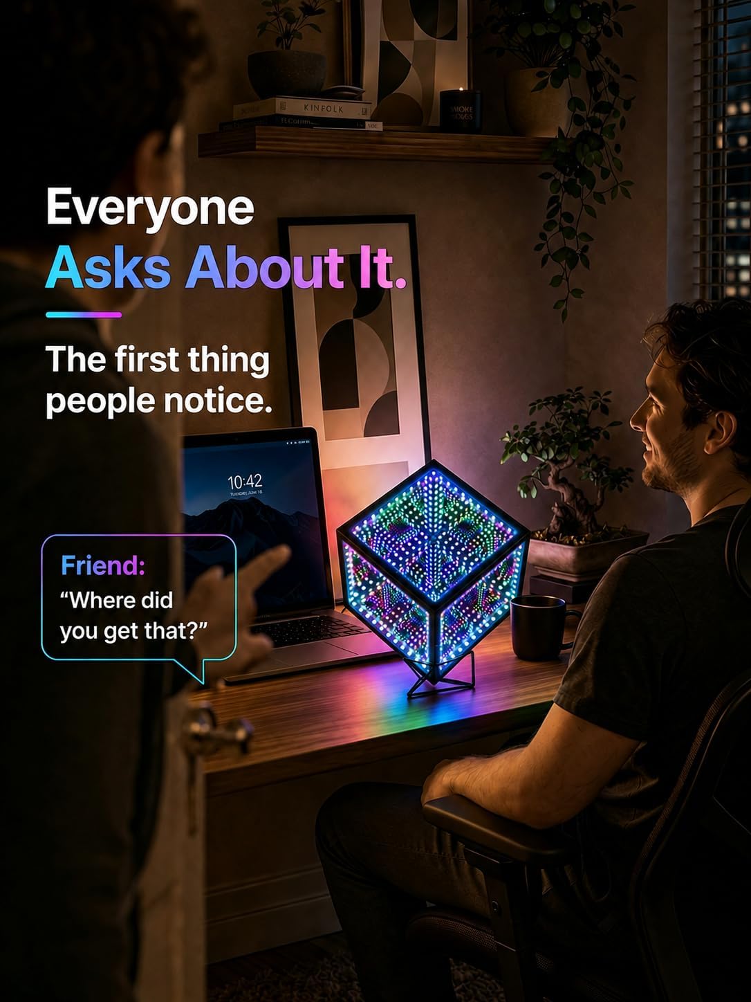 Heepulor Infinity Mirror Hyper Cube LED Lamp – 4 Sizes - Flex Gamingproduct_type