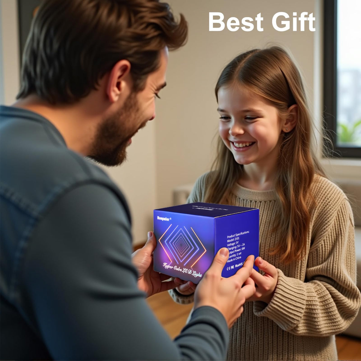 Heepulor Infinity Mirror Hyper Cube LED Lamp – 4 Sizes - Flex Gamingproduct_type