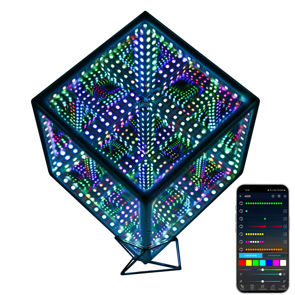 Heepulor Infinity Mirror Hyper Cube LED Lamp – 4 Sizes - Flex Gamingproduct_type