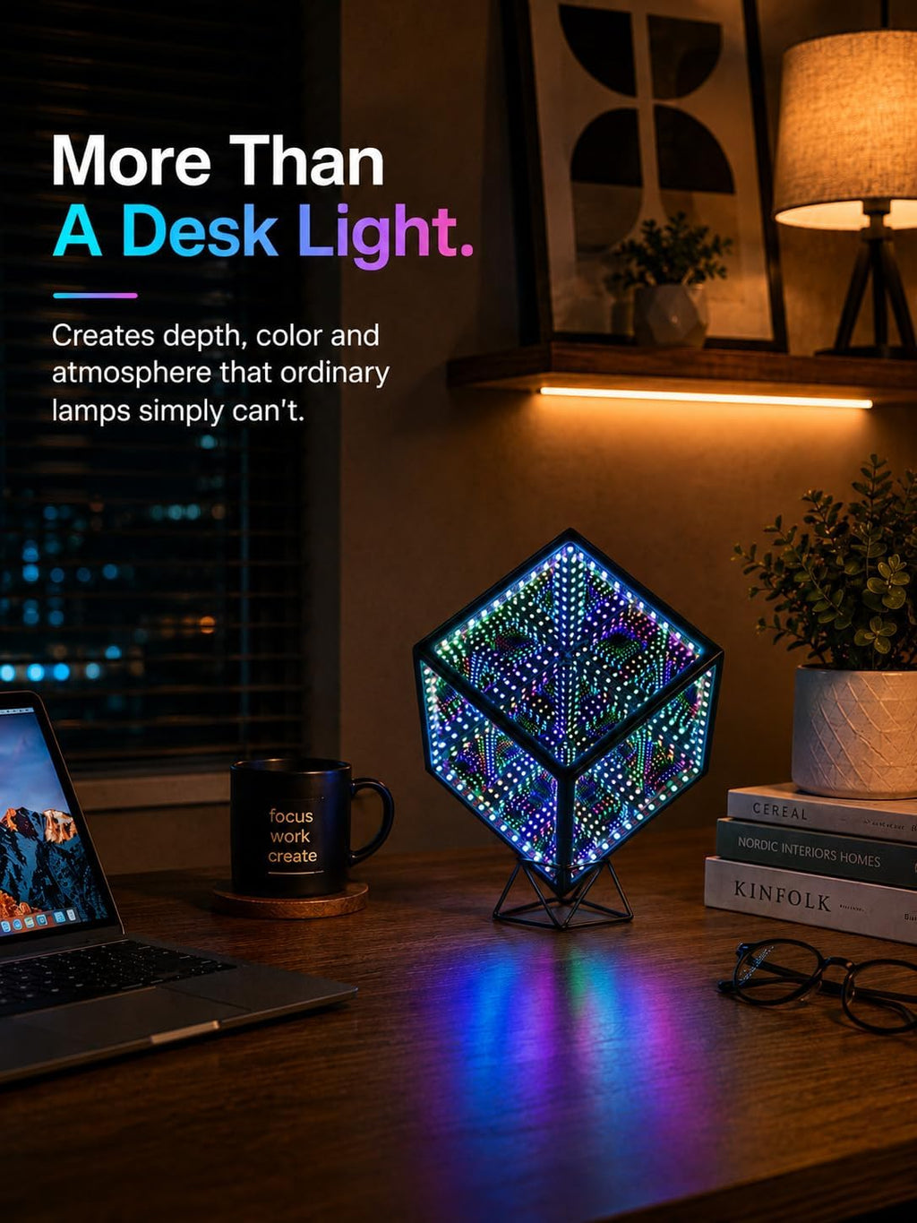 Heepulor Infinity Mirror Hyper Cube LED Lamp – 4 Sizes - Flex Gamingproduct_type