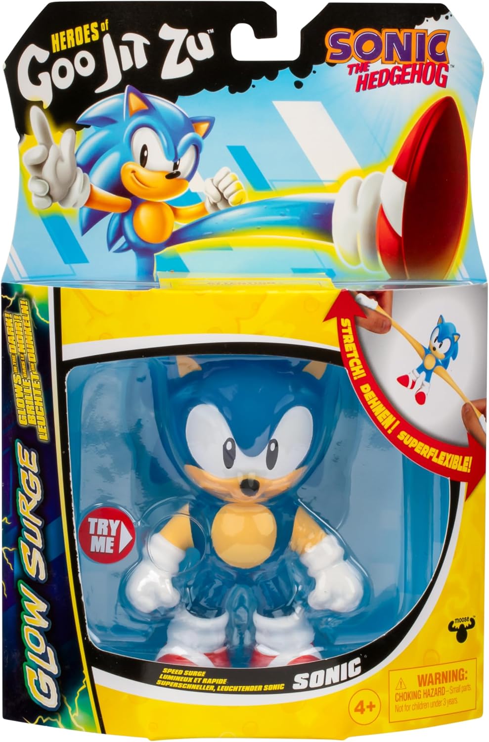 Heroes of Goo Jit Zu Sonic the Hedgehog Speed Surge Sonic – Glow in the Dark - Flex Gamingproduct_type