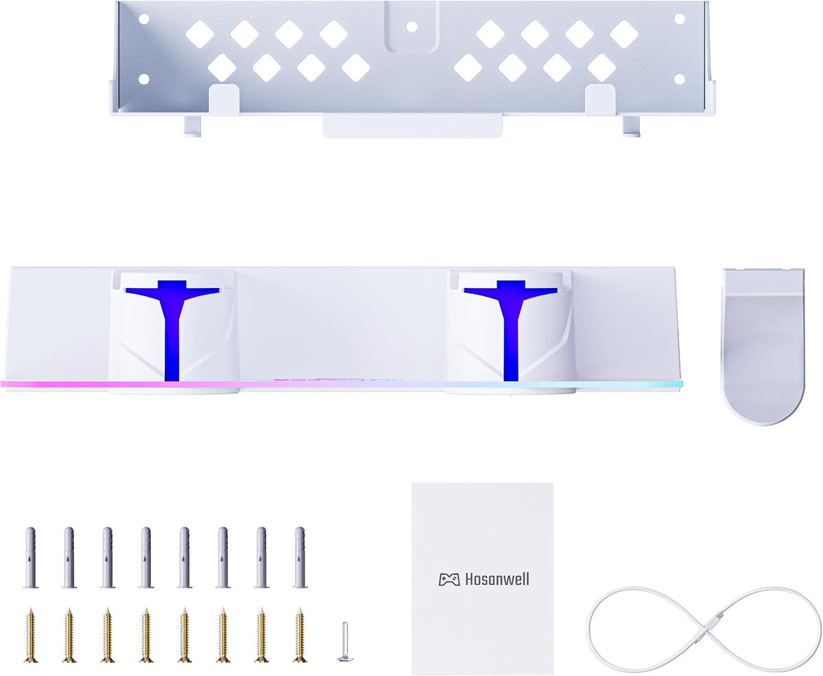 Hosanwell PS5 Wall Mount Kit with RGB Charging Station - Flex Gamingproduct_type