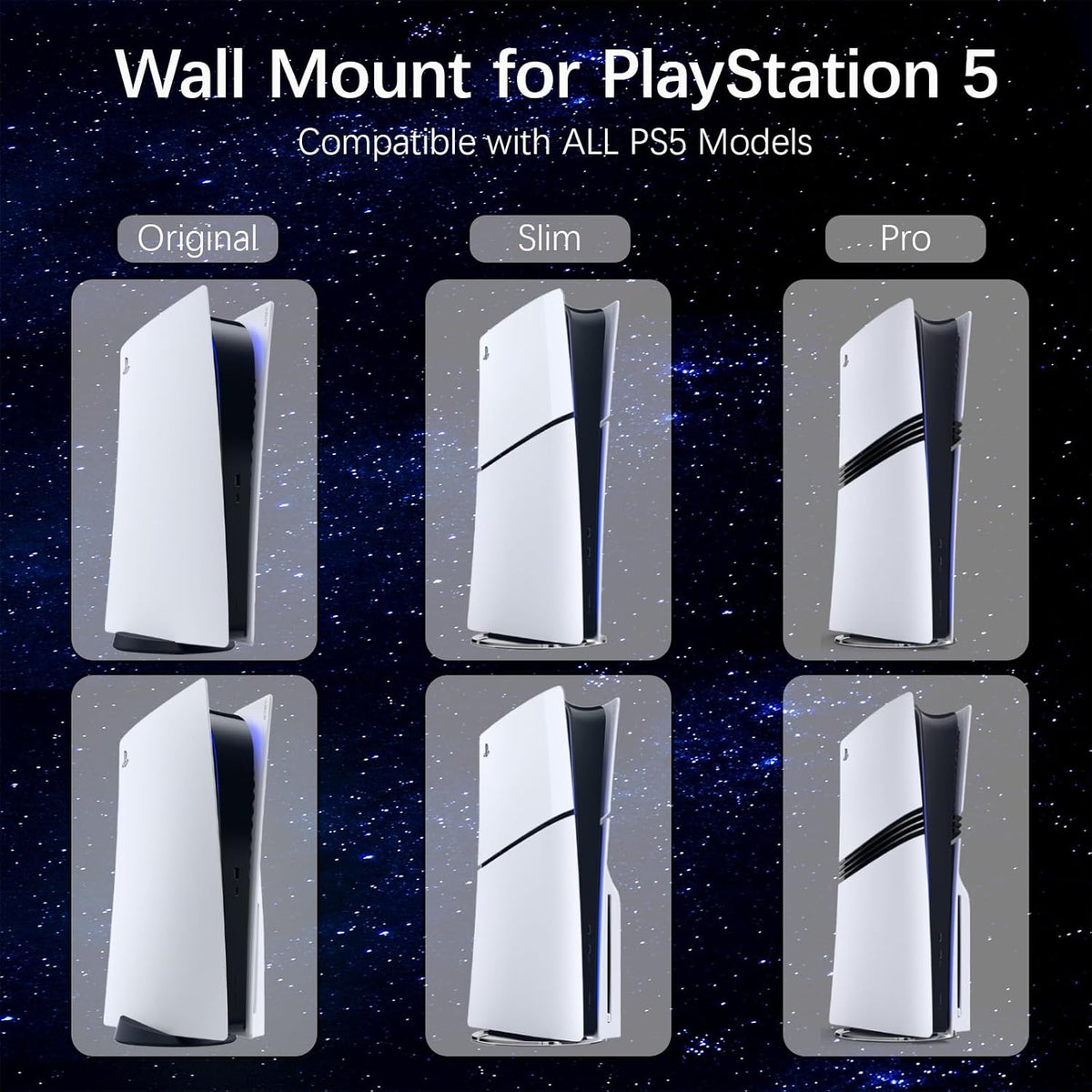 Hosanwell PS5 Wall Mount Kit with RGB Charging Station - Flex Gamingproduct_type