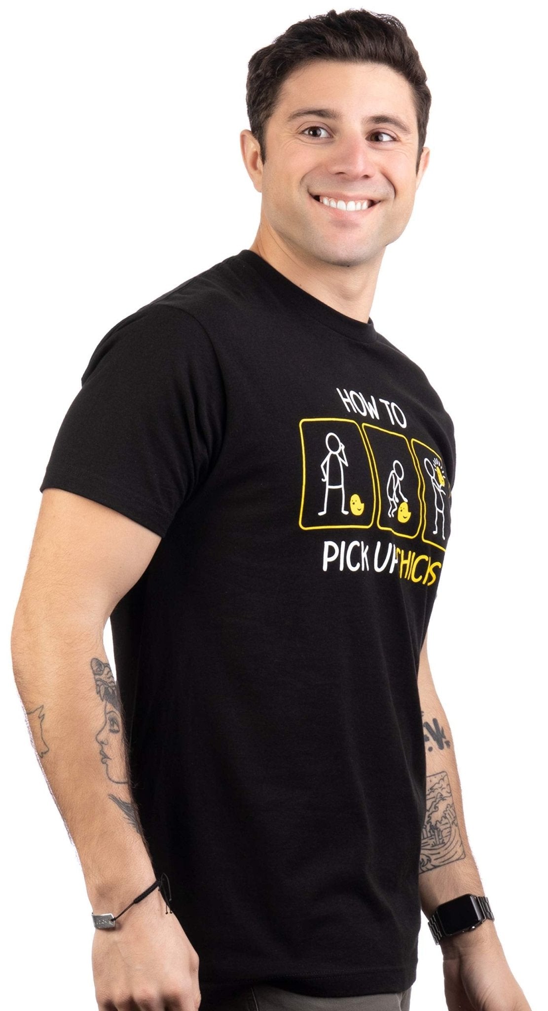 How to Pick Up Chicks Graphic Tee – Black, 6 Sizes - Flex Gamingproduct_type