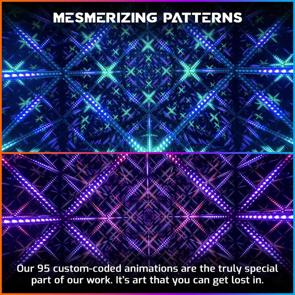 Hyperspace Lighting Co. Infinity Mirror LED Lamp – 4 Sizes - Flex Gamingproduct_type