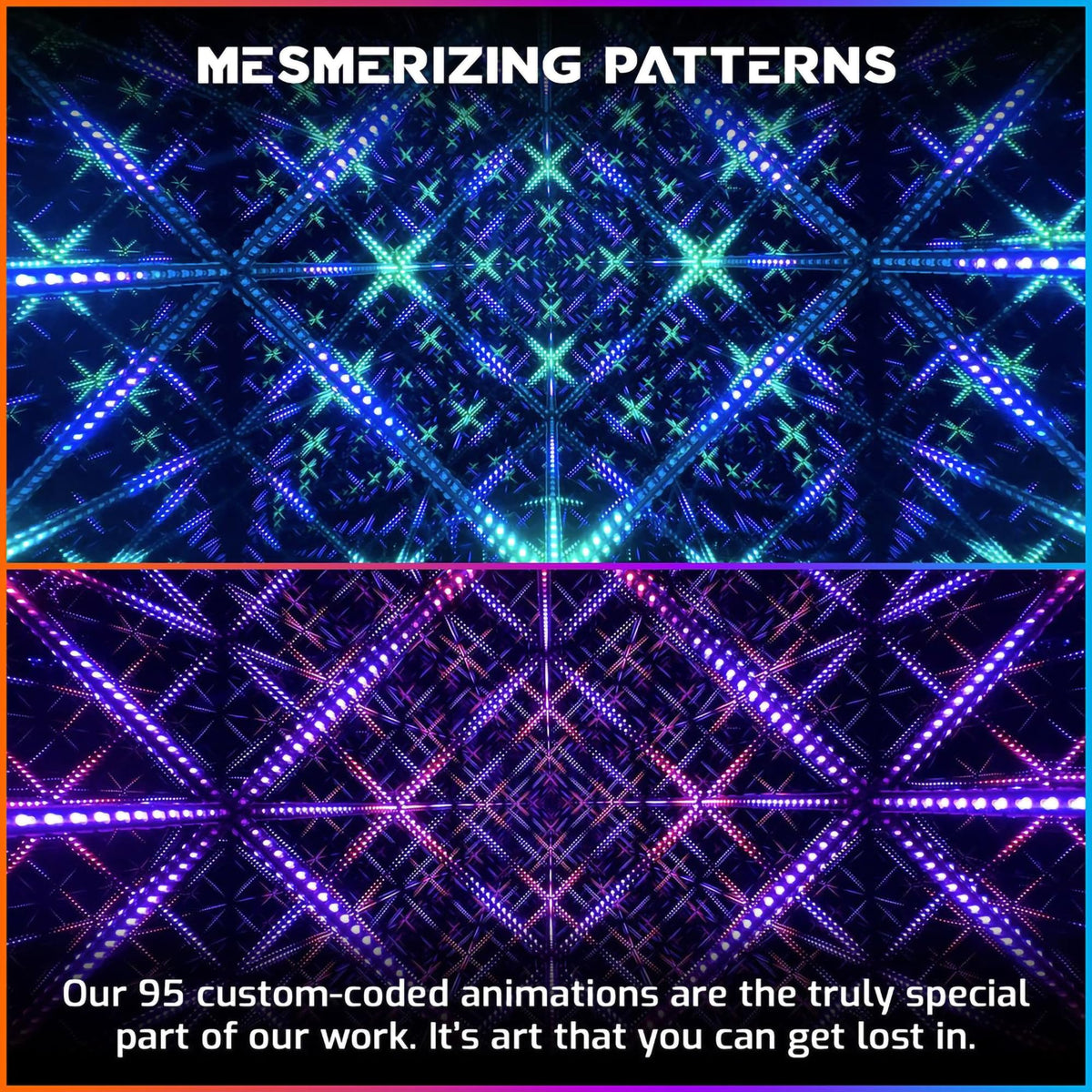 Hyperspace Lighting Co. Infinity Mirror LED Lamp – 4 Sizes - Flex Gamingproduct_type