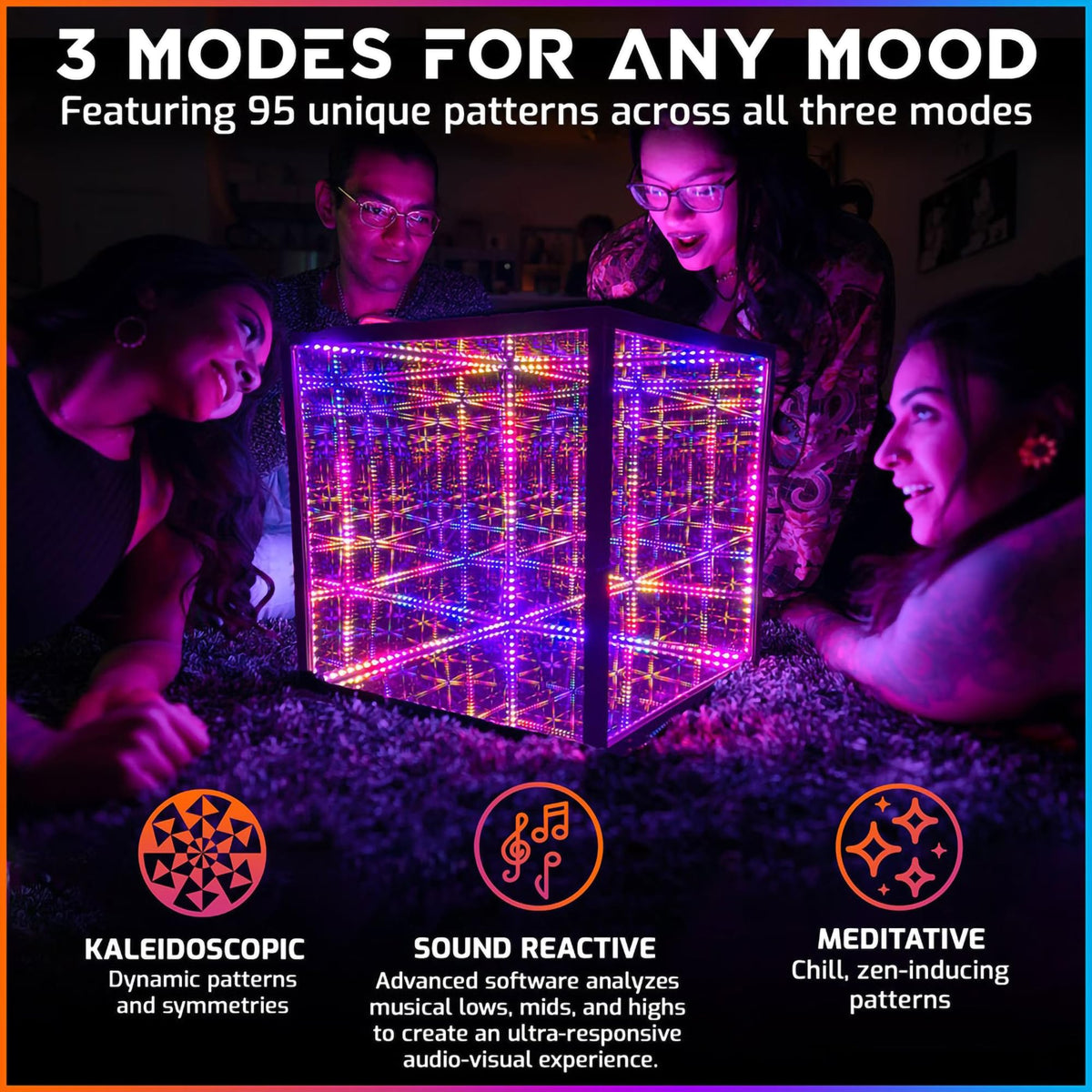 Hyperspace Lighting Co. Infinity Mirror LED Lamp – 4 Sizes - Flex Gamingproduct_type