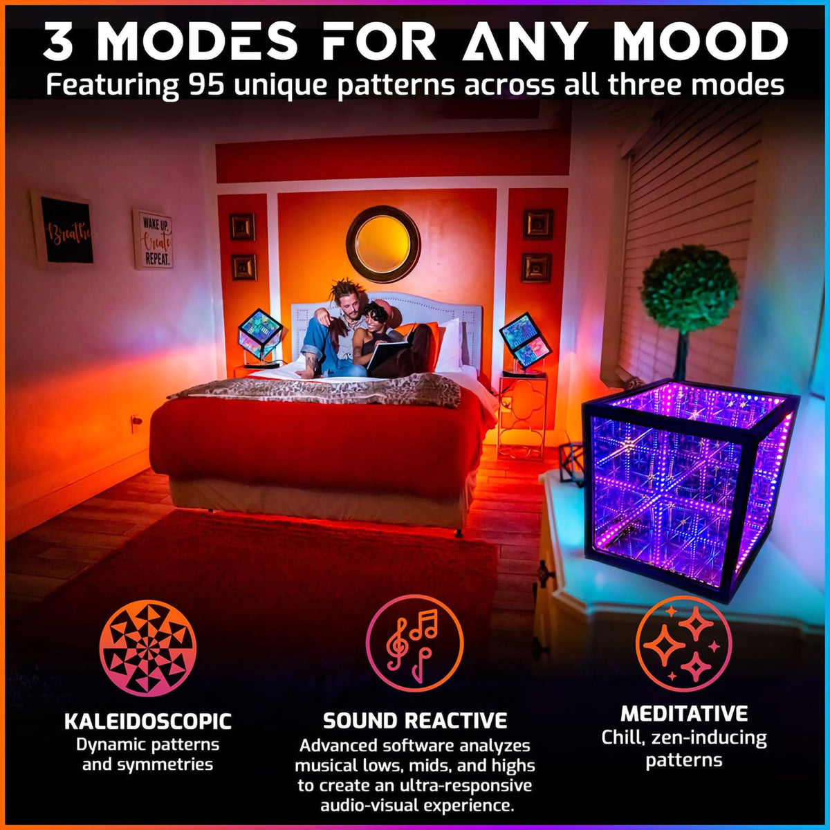 Hyperspace Lighting Co. Infinity Mirror LED Lamp – 4 Sizes - Flex Gamingproduct_type