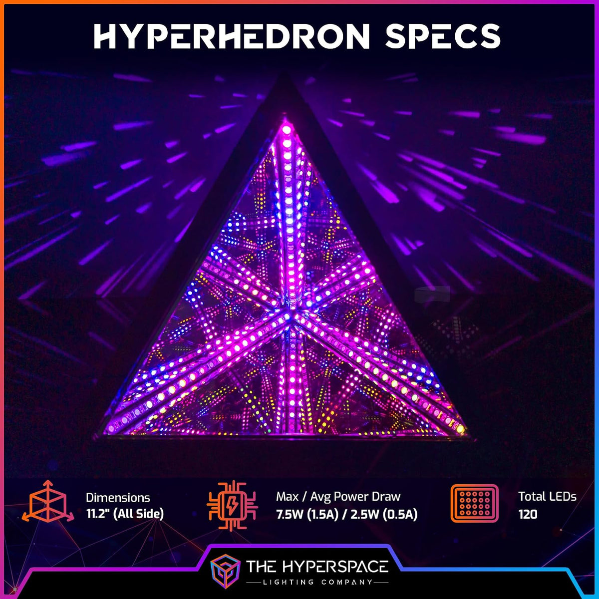 Hyperspace Lighting Co. Infinity Mirror LED Lamp – 4 Sizes - Flex Gamingproduct_type