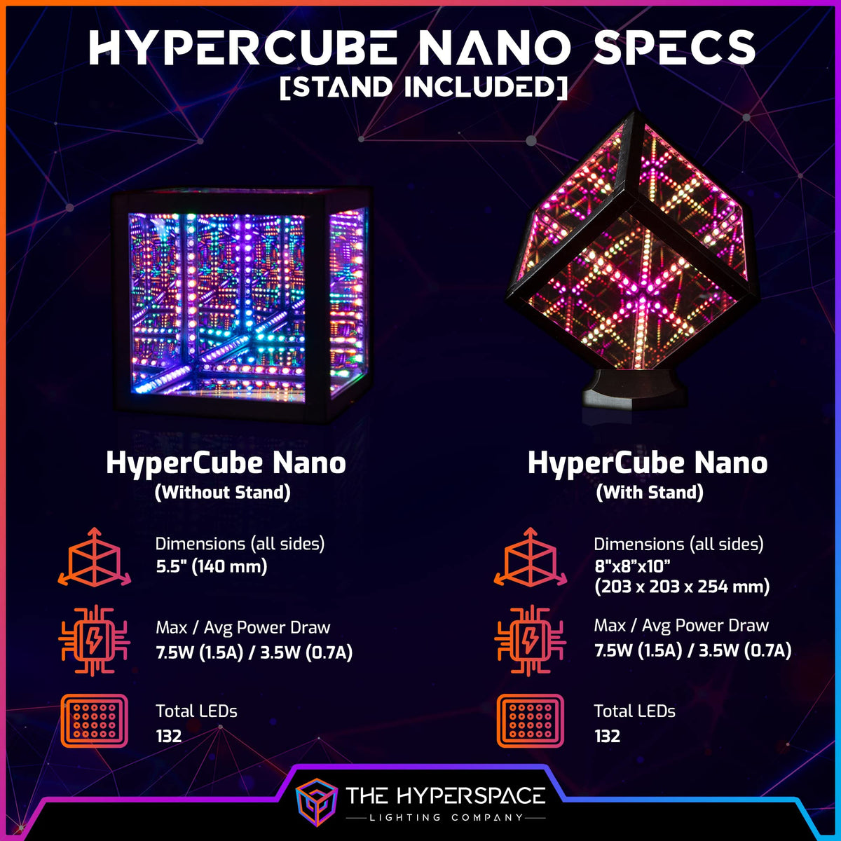 Hyperspace Lighting Co. Infinity Mirror LED Lamp – 4 Sizes - Flex Gamingproduct_type