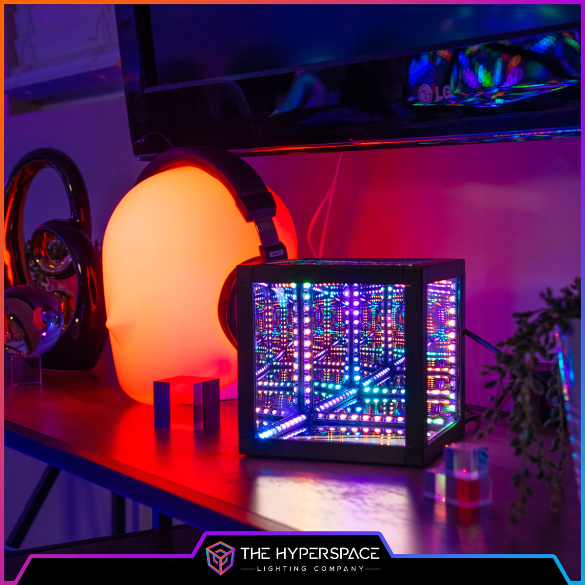 Hyperspace Lighting Co. Infinity Mirror LED Lamp – 4 Sizes - Flex Gamingproduct_type