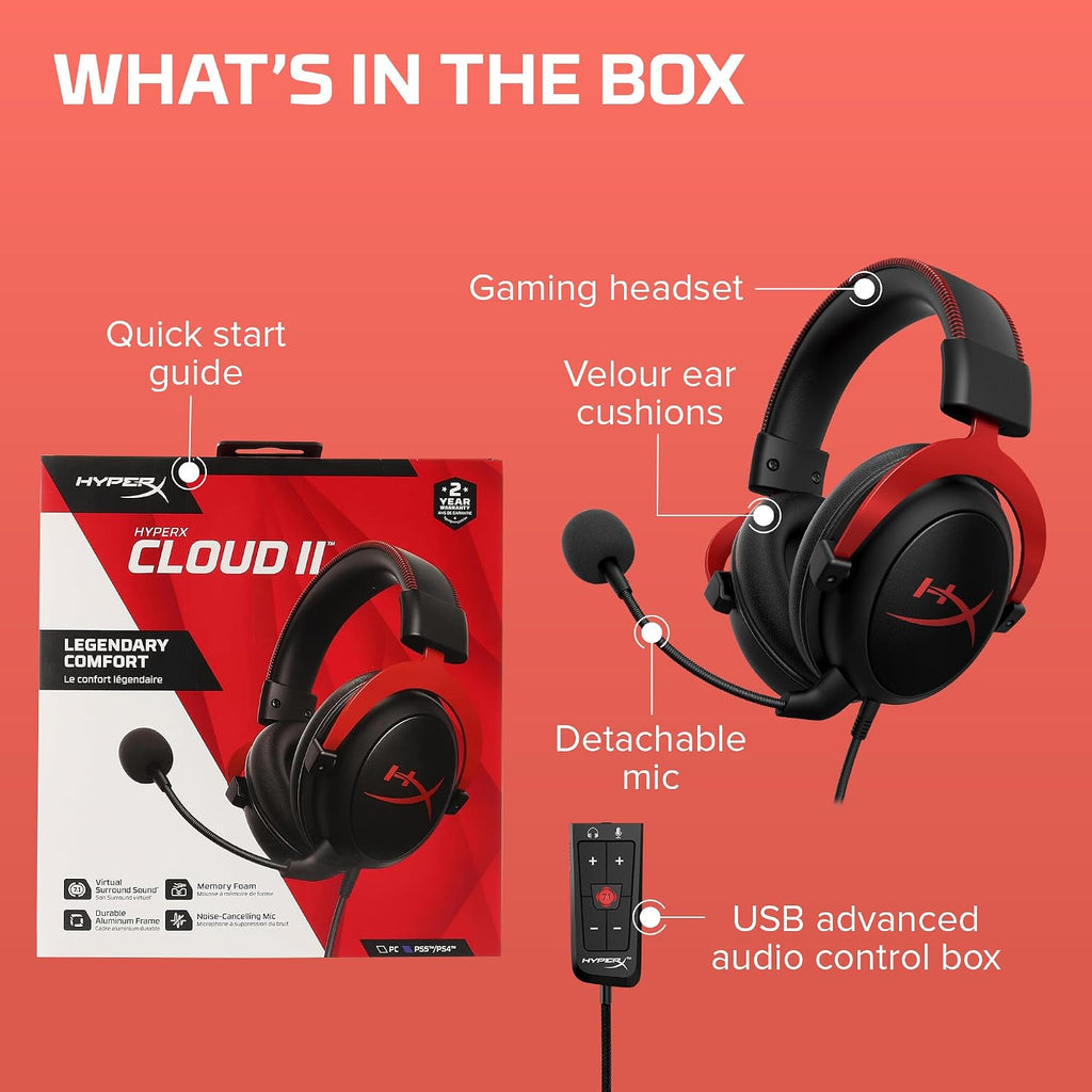HyperX Cloud II Gaming Headset – Wired & Wireless - Flex Gamingproduct_type