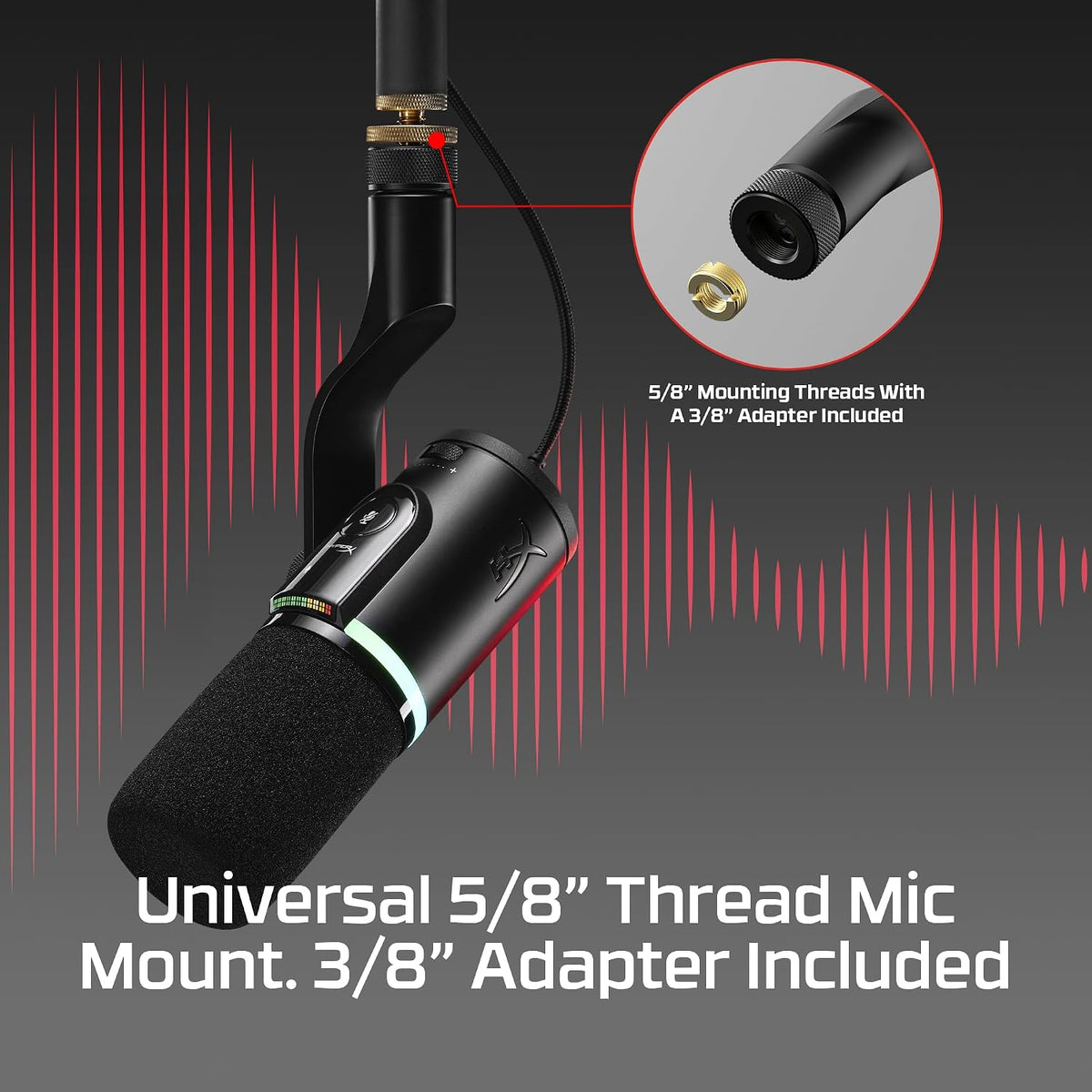 HyperX FlipCast Streaming XLR/USB-C Dynamic Microphone - Flex Gamingproduct_type