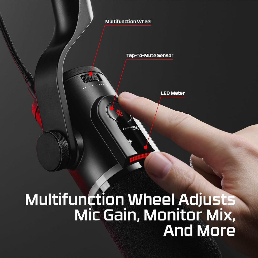 HyperX FlipCast Streaming XLR/USB-C Dynamic Microphone - Flex Gamingproduct_type