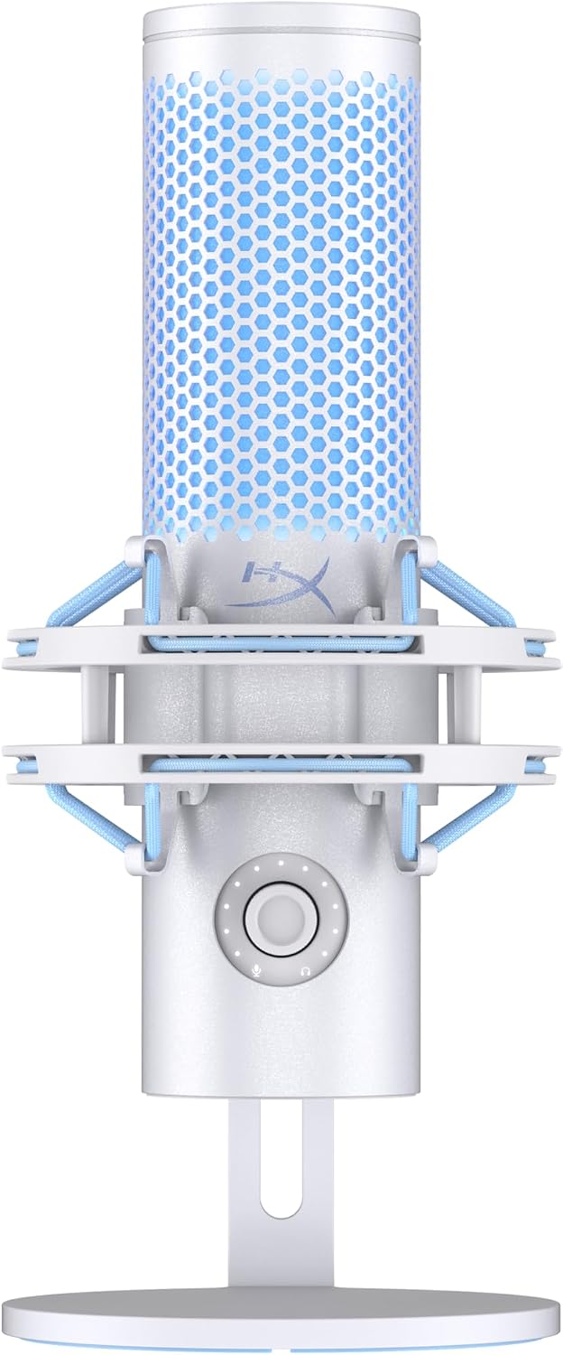 HyperX QuadCast 2 Frost USB Microphone – 4 Polar Patterns, LED, Shock Mount - Flex Gamingproduct_type
