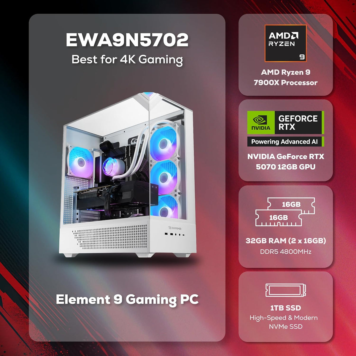iBUYPOWER Element Gaming PC – 3 Configurations - Flex Gamingproduct_type