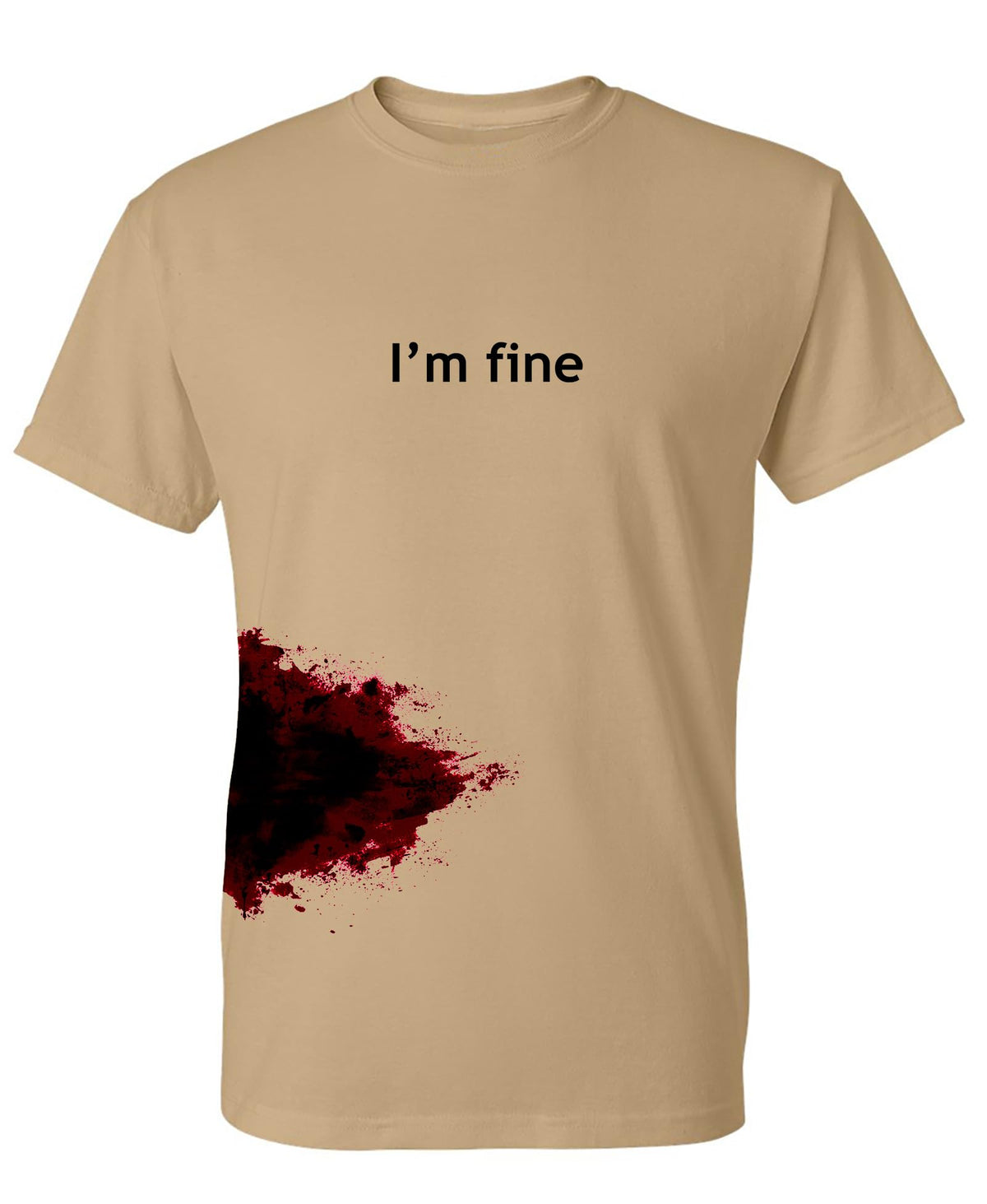 "I'm Fine" Bloody Halloween Graphic Tee – 4 Fits & 6 Colors - Flex Gamingproduct_type