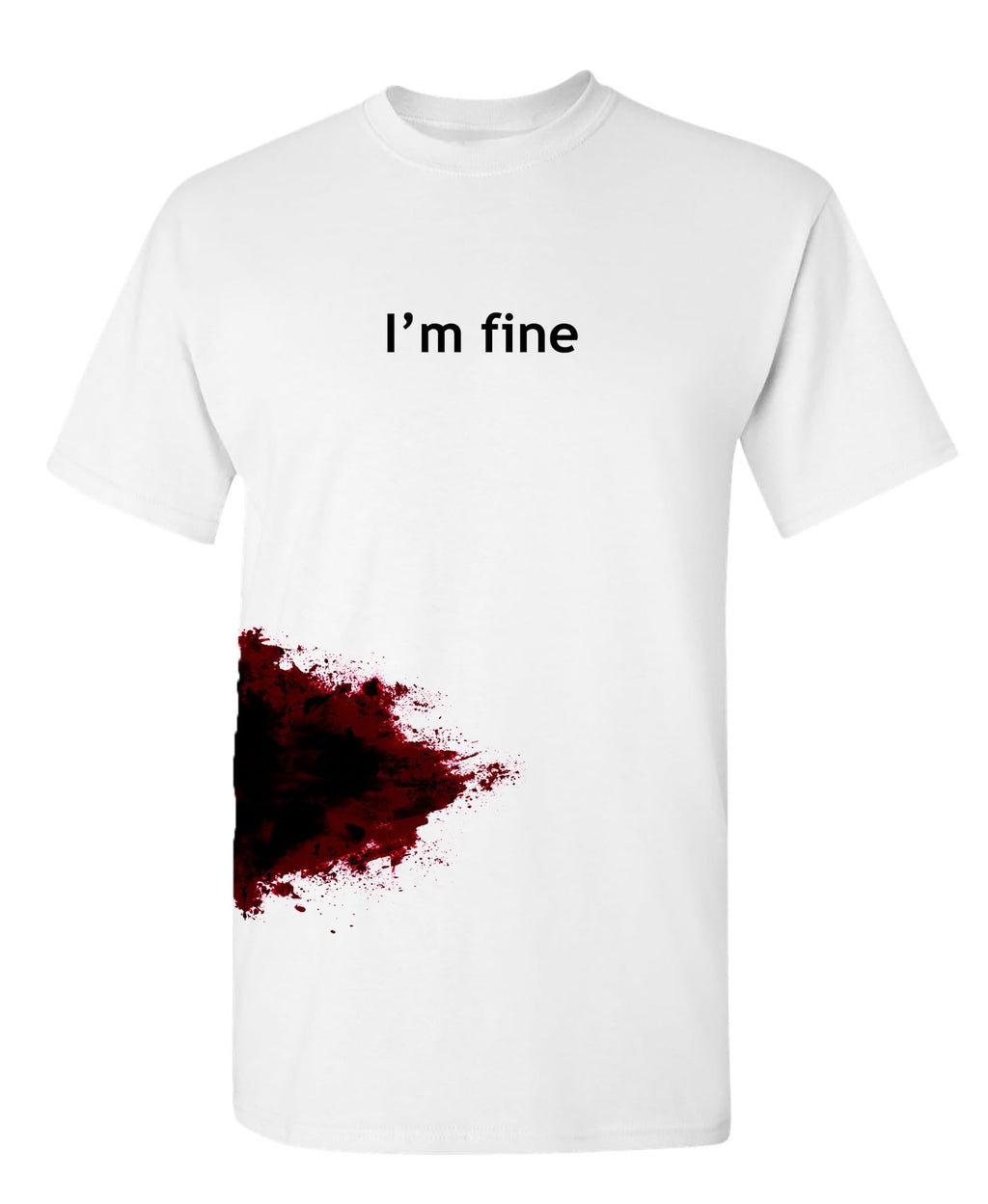 "I'm Fine" Bloody Halloween Graphic Tee – 4 Fits & 6 Colors - Flex Gamingproduct_type