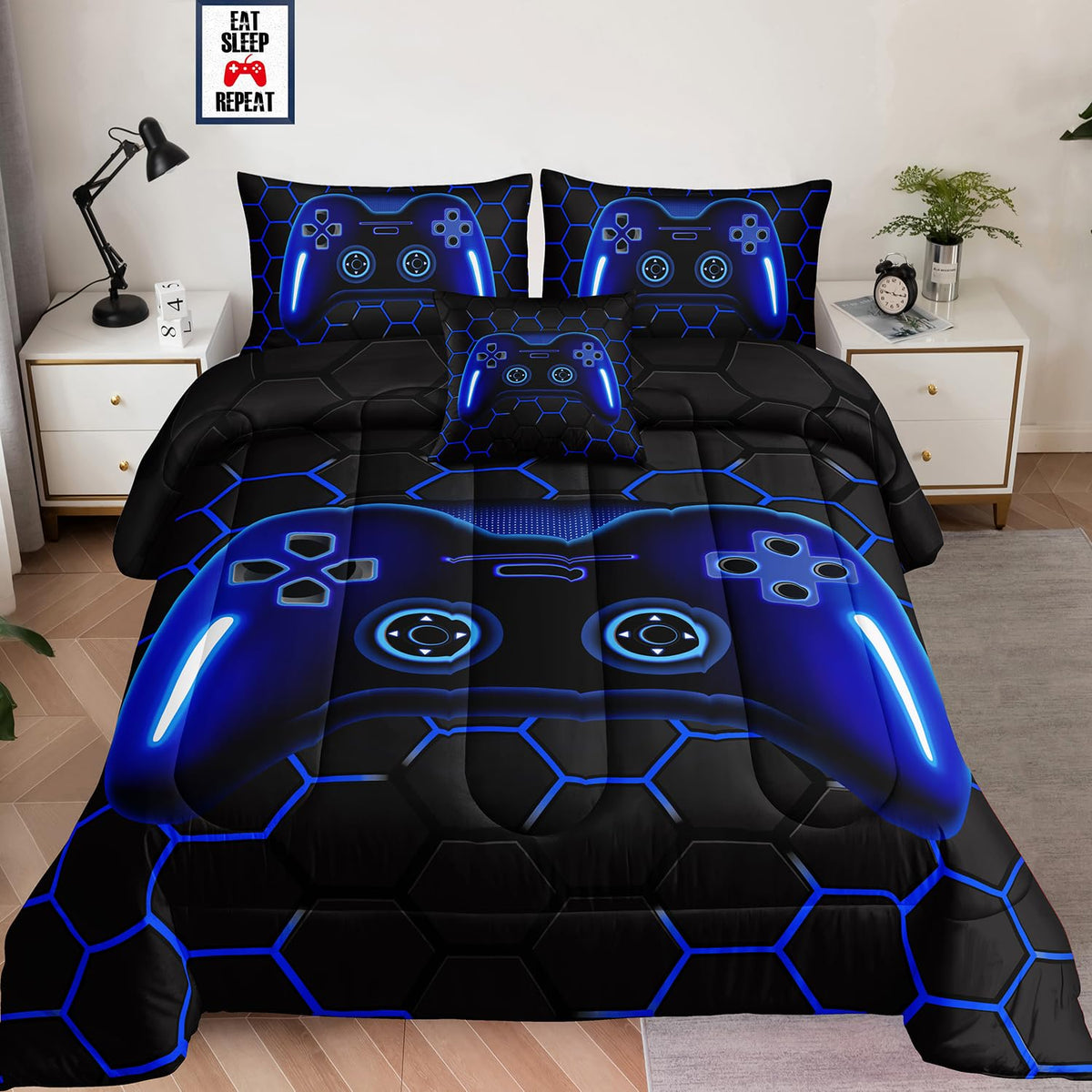 Iris Bedding Gaming Comforter Set – 3 Sizes & 4 Colors - Flex Gamingproduct_type