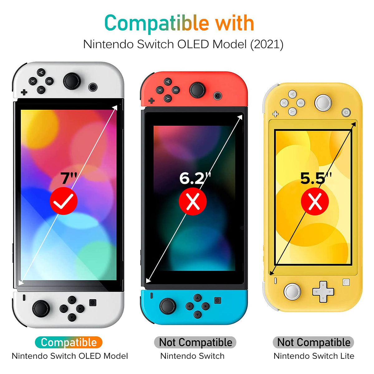 ivoler 4-Pack Nintendo Switch 2 Screen Protector – 5 Sizes & 2 Finishes - Flex Gamingproduct_type