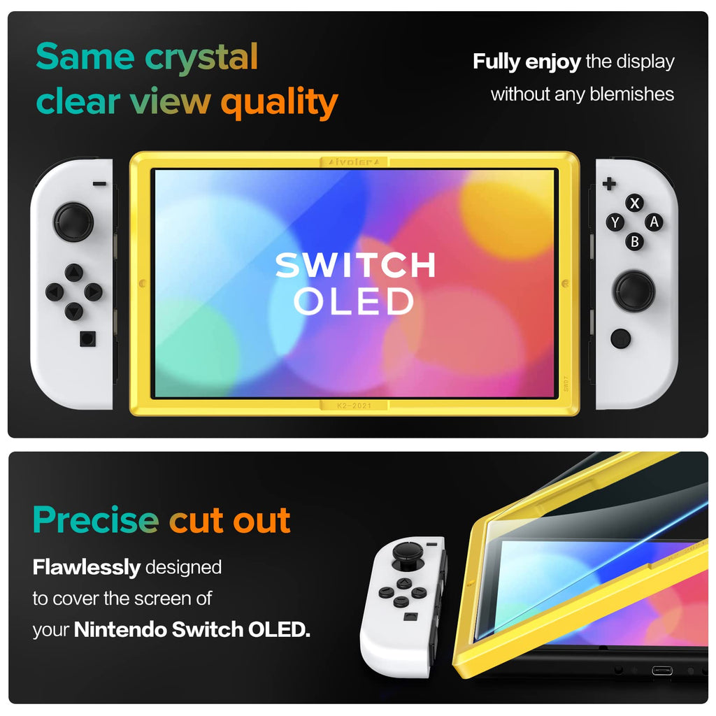 ivoler 4-Pack Nintendo Switch 2 Screen Protector – 5 Sizes & 2 Finishes - Flex Gamingproduct_type