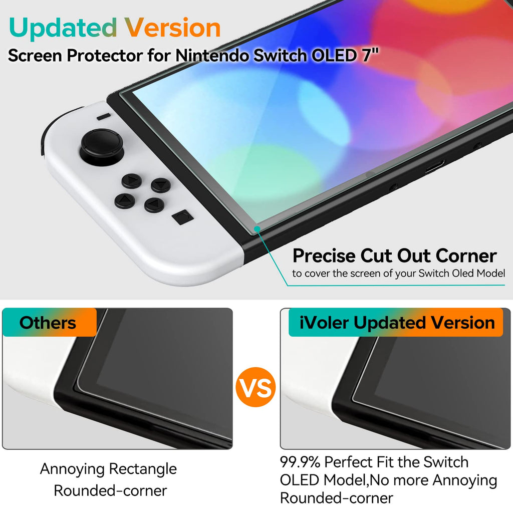 ivoler 4-Pack Nintendo Switch 2 Screen Protector – 5 Sizes & 2 Finishes - Flex Gamingproduct_type