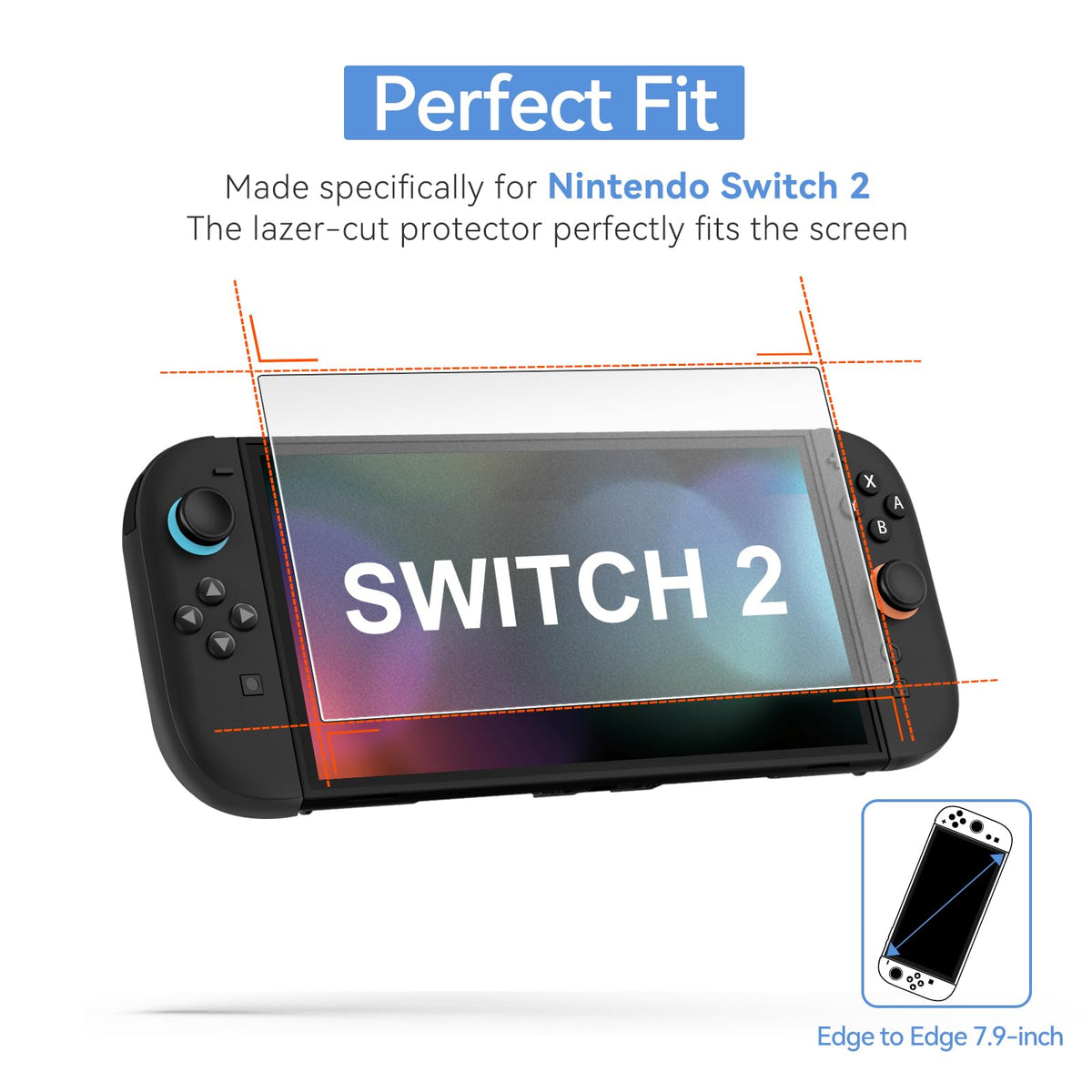 ivoler 4-Pack Nintendo Switch 2 Screen Protector – 5 Sizes & 2 Finishes - Flex Gamingproduct_type