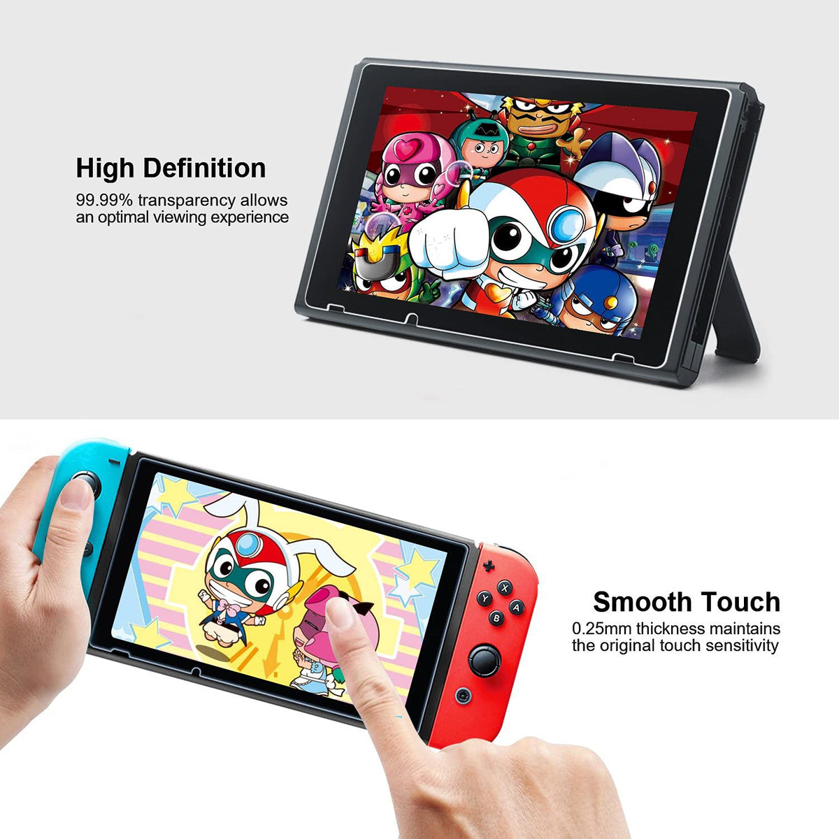 ivoler 4-Pack Nintendo Switch 2 Screen Protector – 5 Sizes & 2 Finishes - Flex Gamingproduct_type