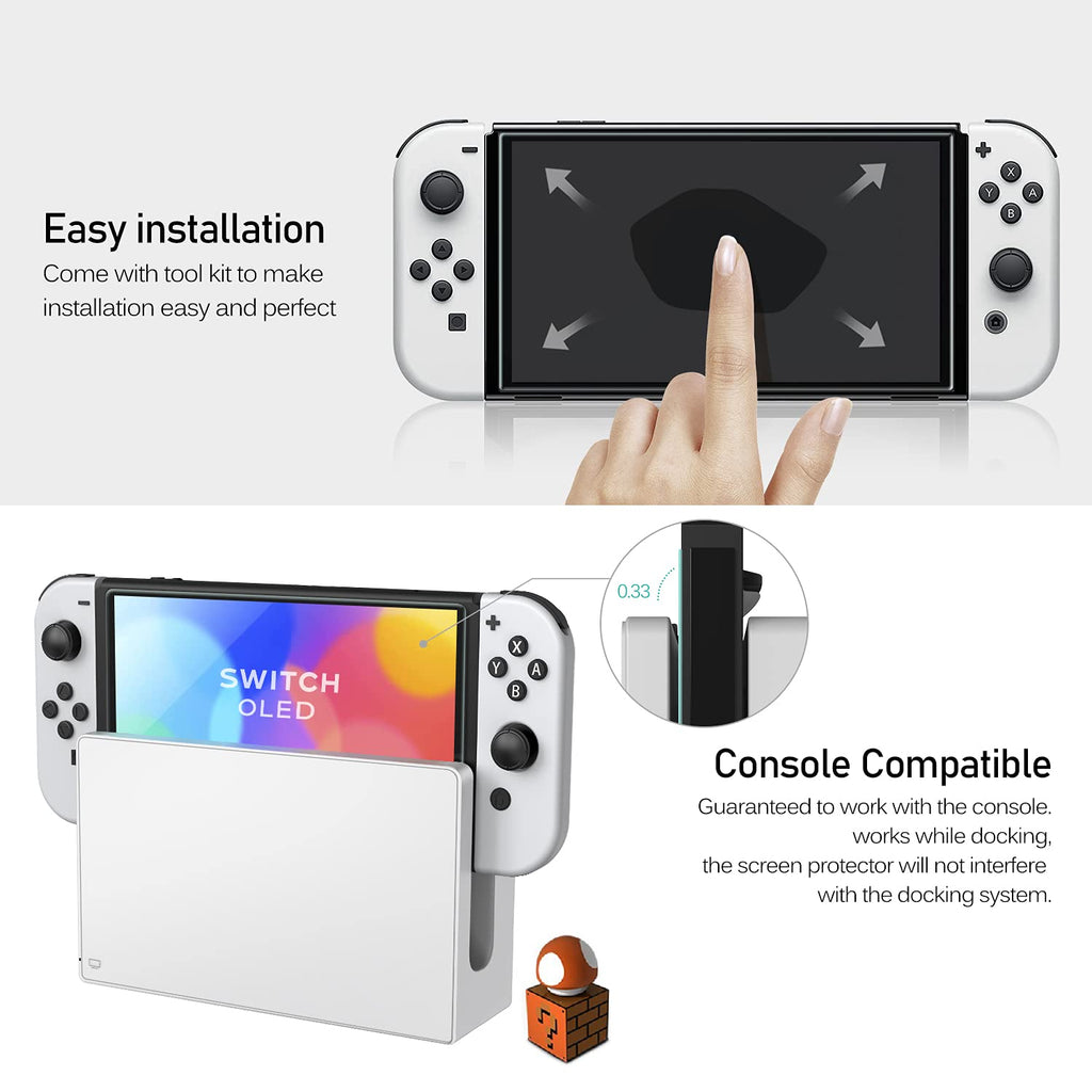 ivoler 4-Pack Nintendo Switch 2 Screen Protector – 5 Sizes & 2 Finishes - Flex Gamingproduct_type