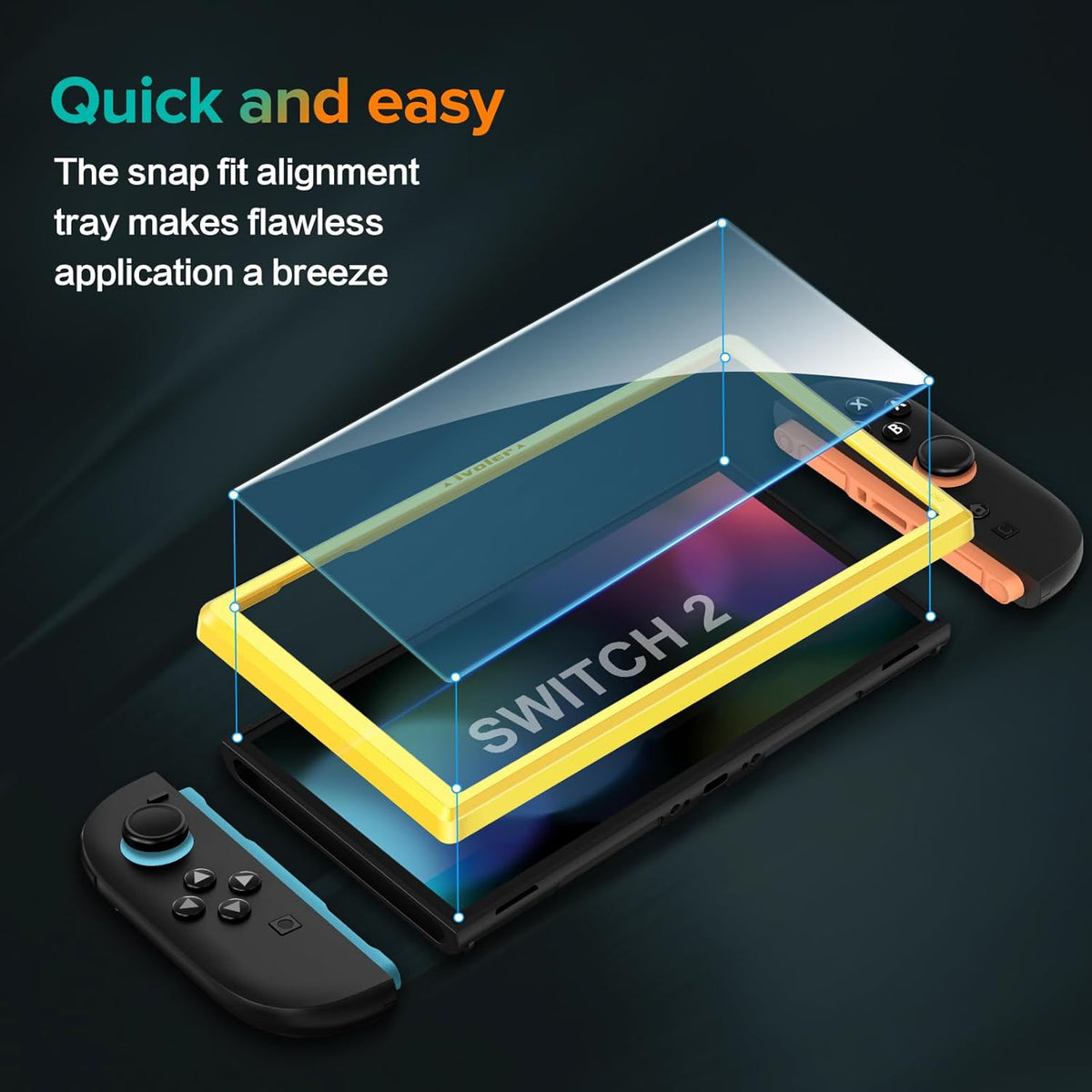 ivoler 4-Pack Nintendo Switch 2 Screen Protector – 5 Sizes & 2 Finishes - Flex Gamingproduct_type