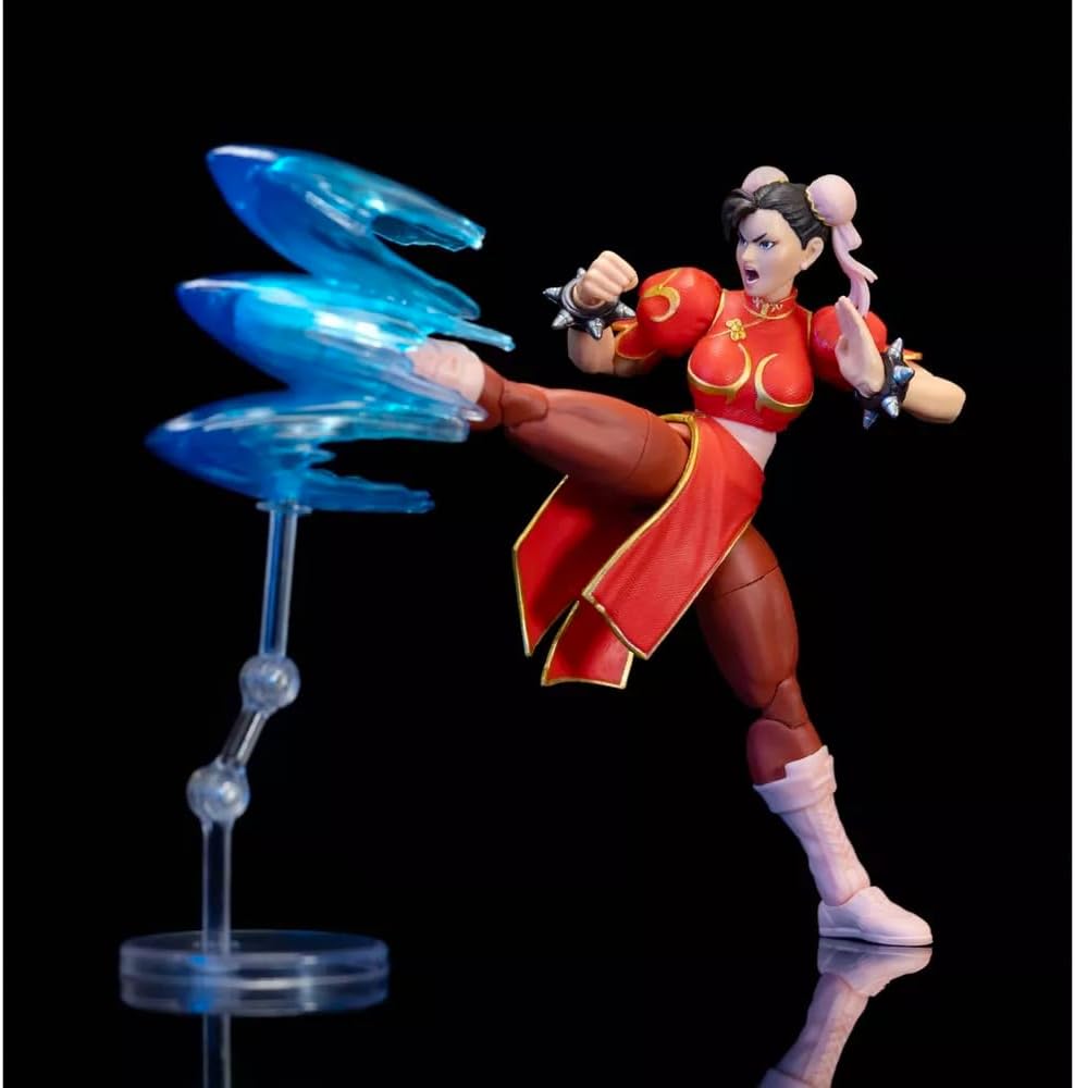 Jada Toys Street Fighter II – Chun-Li 6" Articulated Action Figure (Exclusive Red Outfit) - Flex Gamingproduct_type