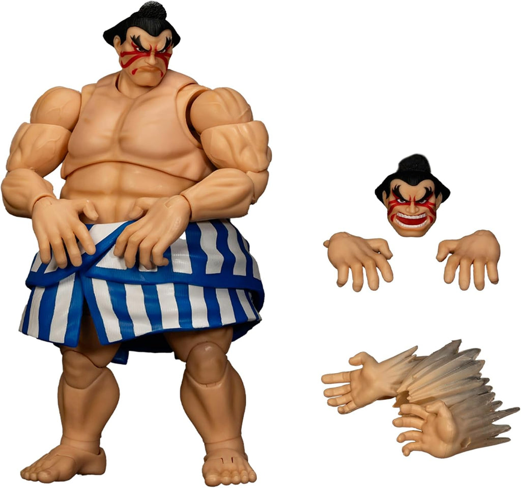 Jada Toys Street Fighter II – E. Honda 6.4" Articulated Action Figure (1:12 Scale) - Flex Gamingproduct_type