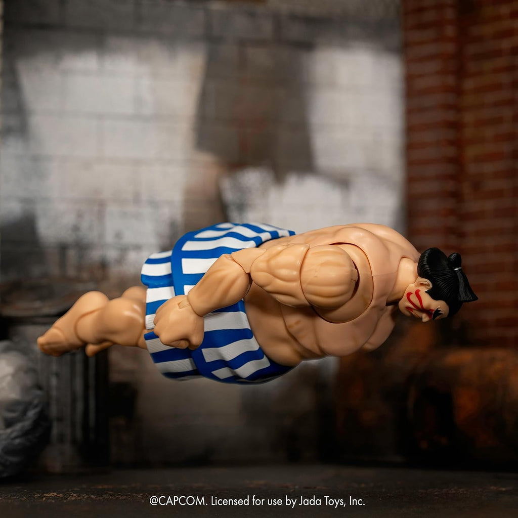 Jada Toys Street Fighter II – E. Honda 6.4" Articulated Action Figure (1:12 Scale) - Flex Gamingproduct_type