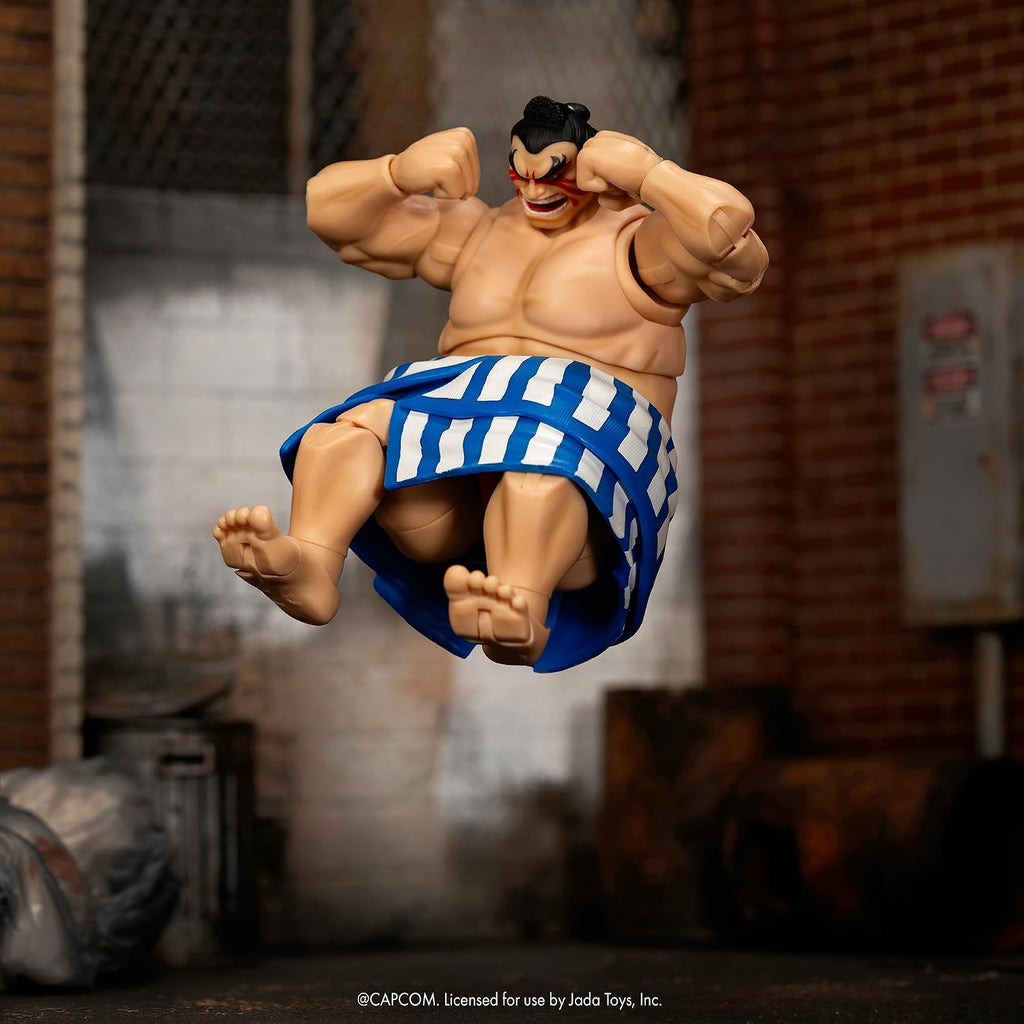 Jada Toys Street Fighter II – E. Honda 6.4" Articulated Action Figure (1:12 Scale) - Flex Gamingproduct_type