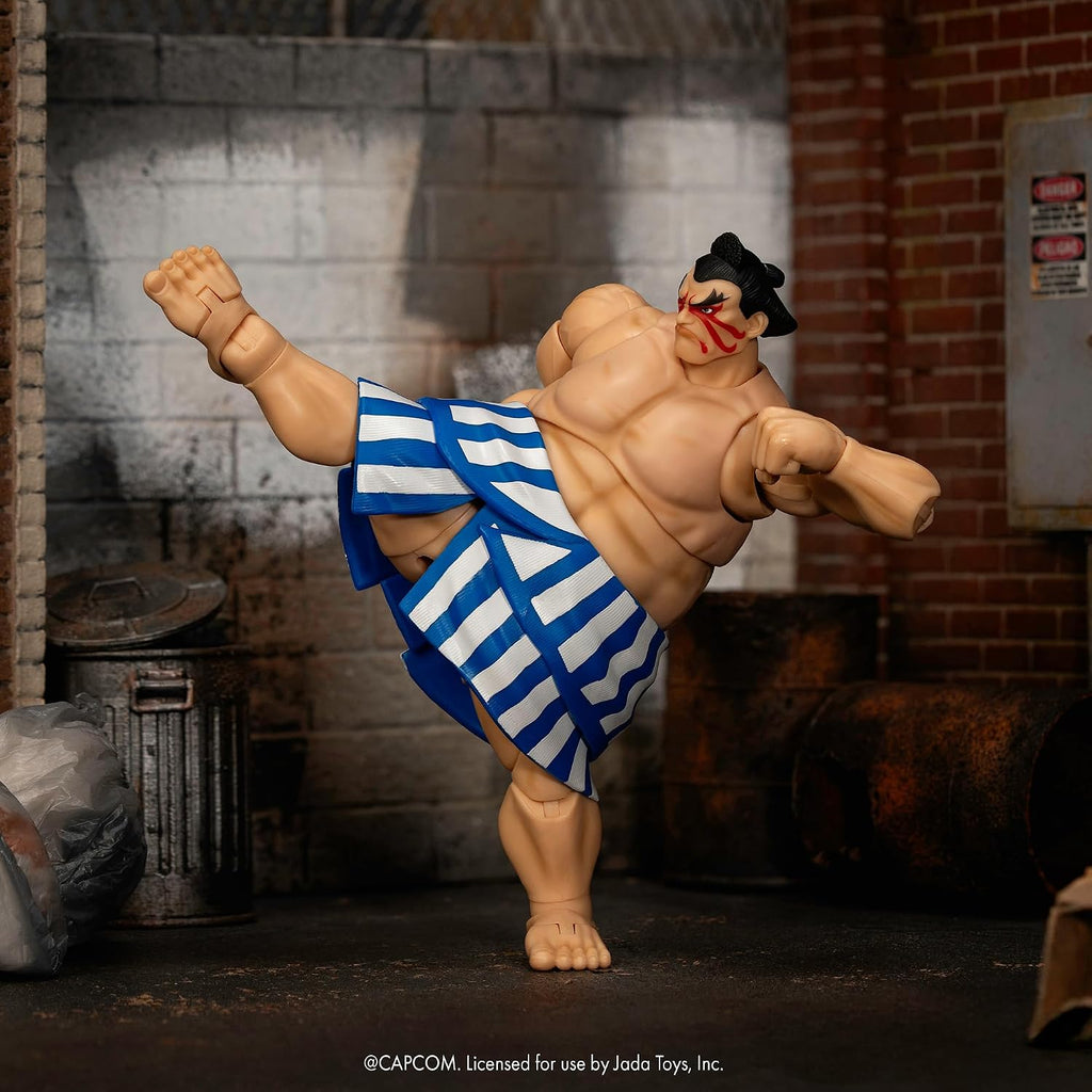Jada Toys Street Fighter II – E. Honda 6.4" Articulated Action Figure (1:12 Scale) - Flex Gamingproduct_type