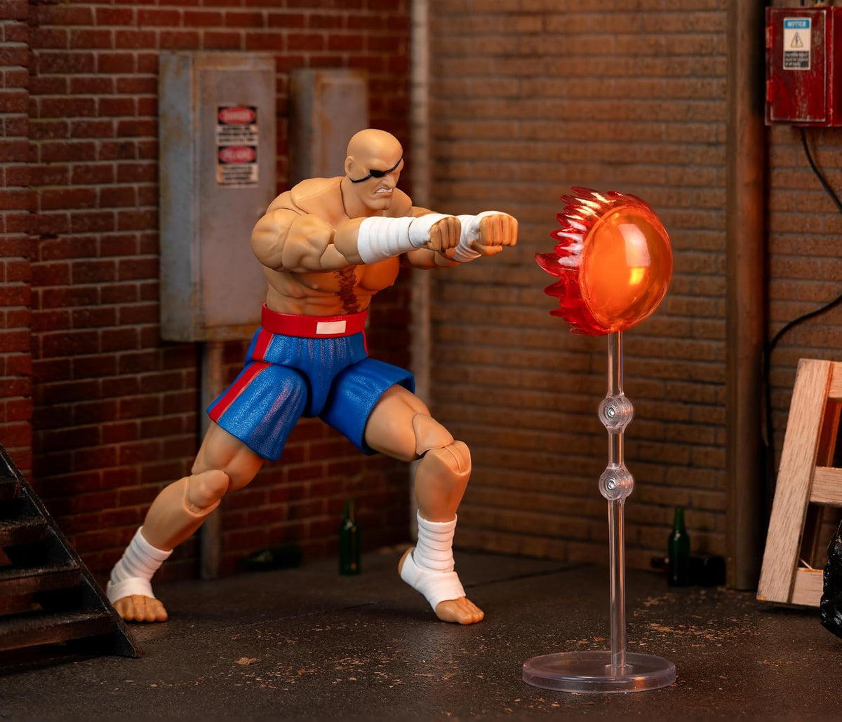 Jada Toys Street Fighter II – Sagat 7.6" Deluxe Articulated Action Figure (1:12 Scale) - Flex Gamingproduct_type