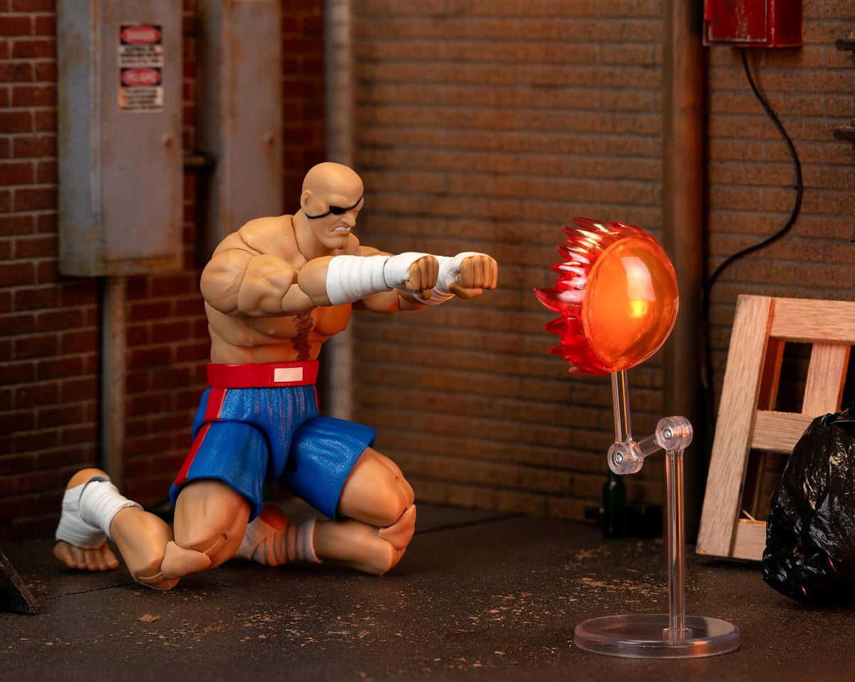 Jada Toys Street Fighter II – Sagat 7.6" Deluxe Articulated Action Figure (1:12 Scale) - Flex Gamingproduct_type