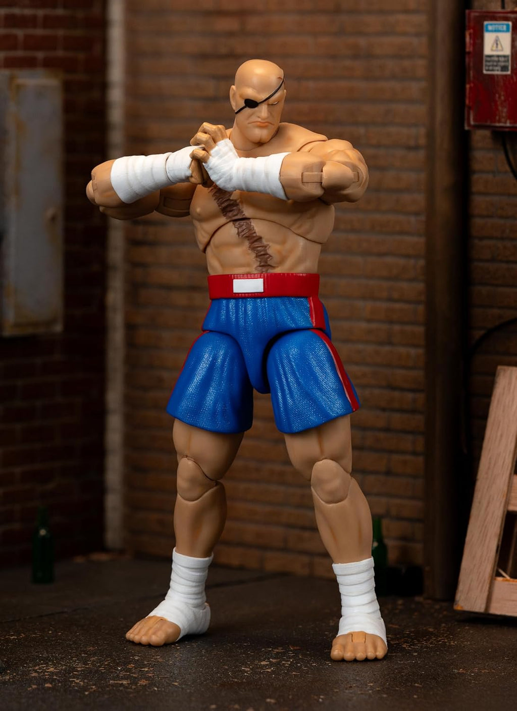 Jada Toys Street Fighter II – Sagat 7.6" Deluxe Articulated Action Figure (1:12 Scale) - Flex Gamingproduct_type