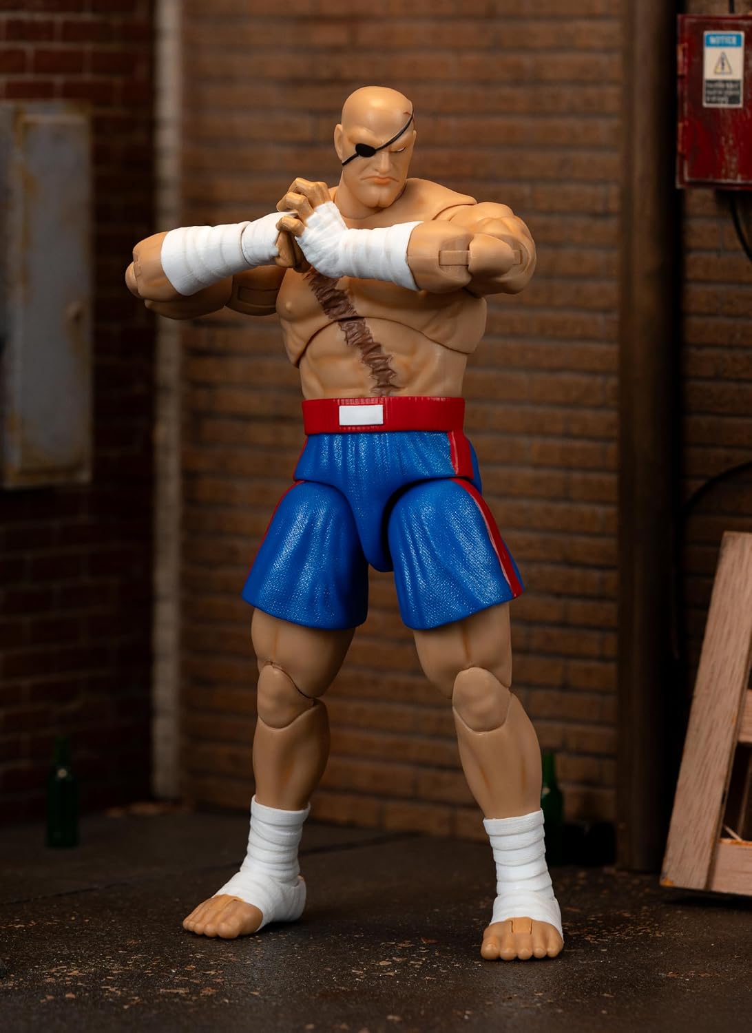 Jada Toys Street Fighter II – Sagat 7.6" Deluxe Articulated Action Figure (1:12 Scale) - Flex Gamingproduct_type