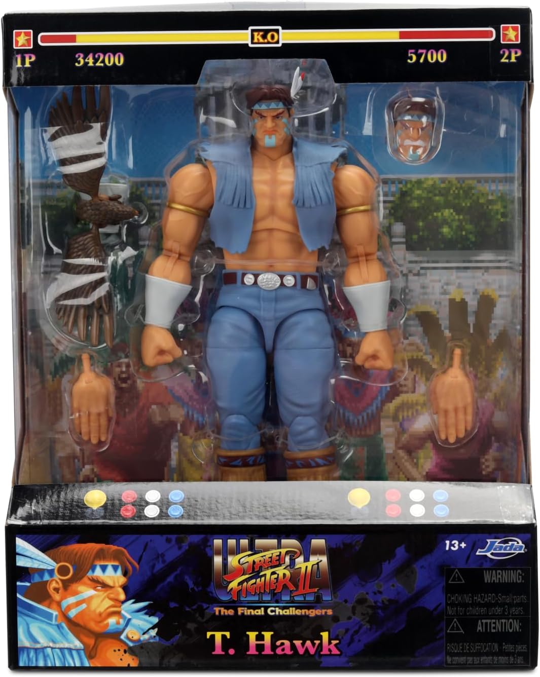 Jada Toys Street Fighter II – T. Hawk 6" Articulated Action Figure (1:12 Scale) - Flex Gamingproduct_type