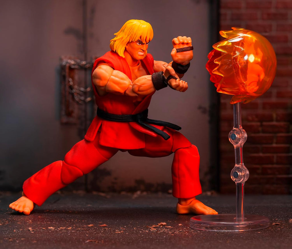 Jada Toys Street Fighter – Ken Masters 6" Articulated Action Figure - Flex Gamingproduct_type