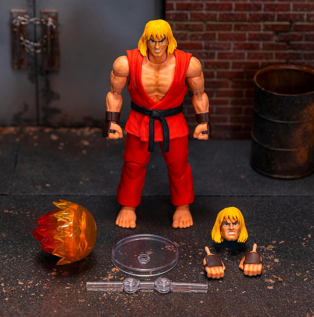 Jada Toys Street Fighter – Ken Masters 6" Articulated Action Figure - Flex Gamingproduct_type