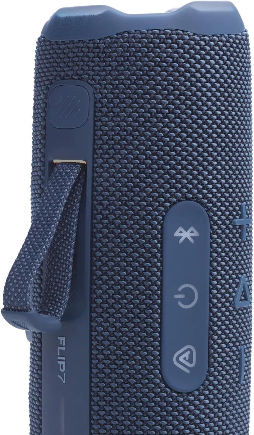 JBL Flip 7 Portable Bluetooth Speaker, IP68 Waterproof, Dustproof, Drop-Proof, PushLock System, AI Sound Boost, 16H Battery, Megen Hardshel Protection Case (Blue) - Flex Gamingproduct_type