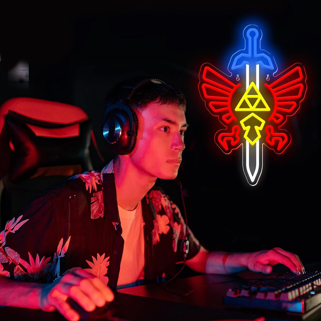 JIARODEY Zelda Master Sword Neon Sign – 3 Styles - Flex Gamingproduct_type