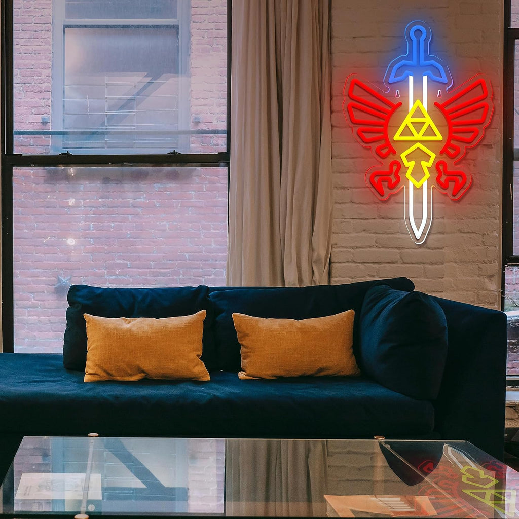 JIARODEY Zelda Master Sword Neon Sign – 3 Styles - Flex Gamingproduct_type