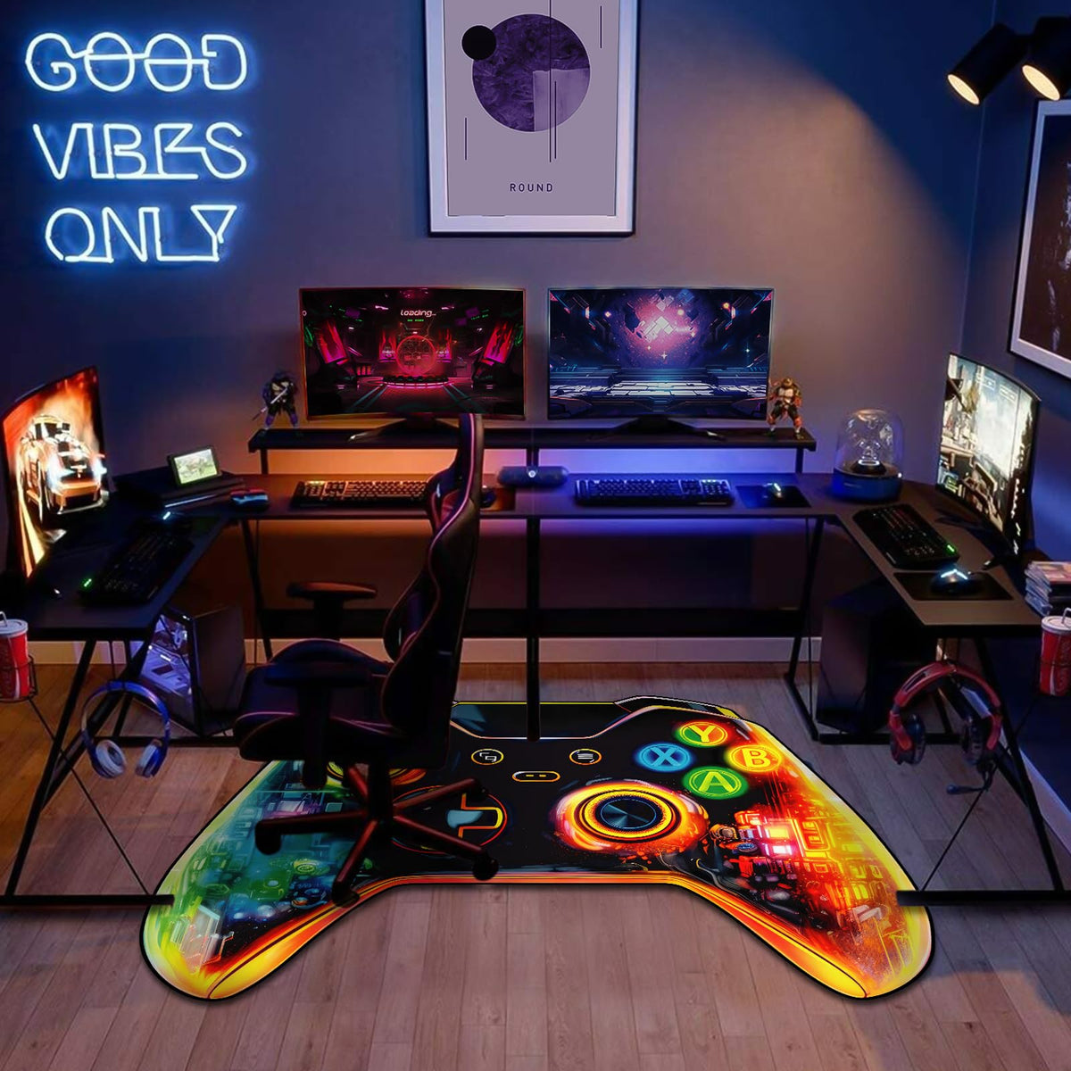 KALERA Gaming Area Rug – 5 Sizes & 7 Designs - Flex Gamingproduct_type