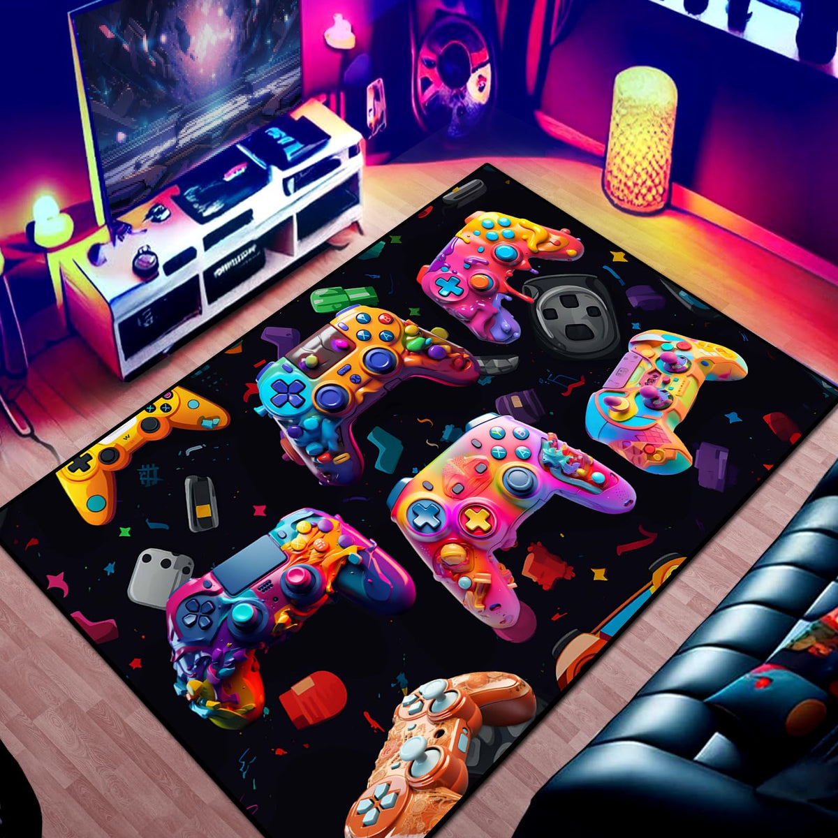 KALERA Gaming Area Rug – 5 Sizes & 7 Designs - Flex Gamingproduct_type
