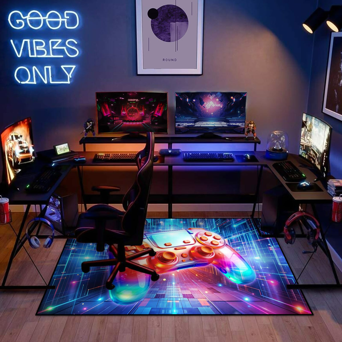 KALERA Gaming Area Rug – 5 Sizes & 7 Designs - Flex Gamingproduct_type