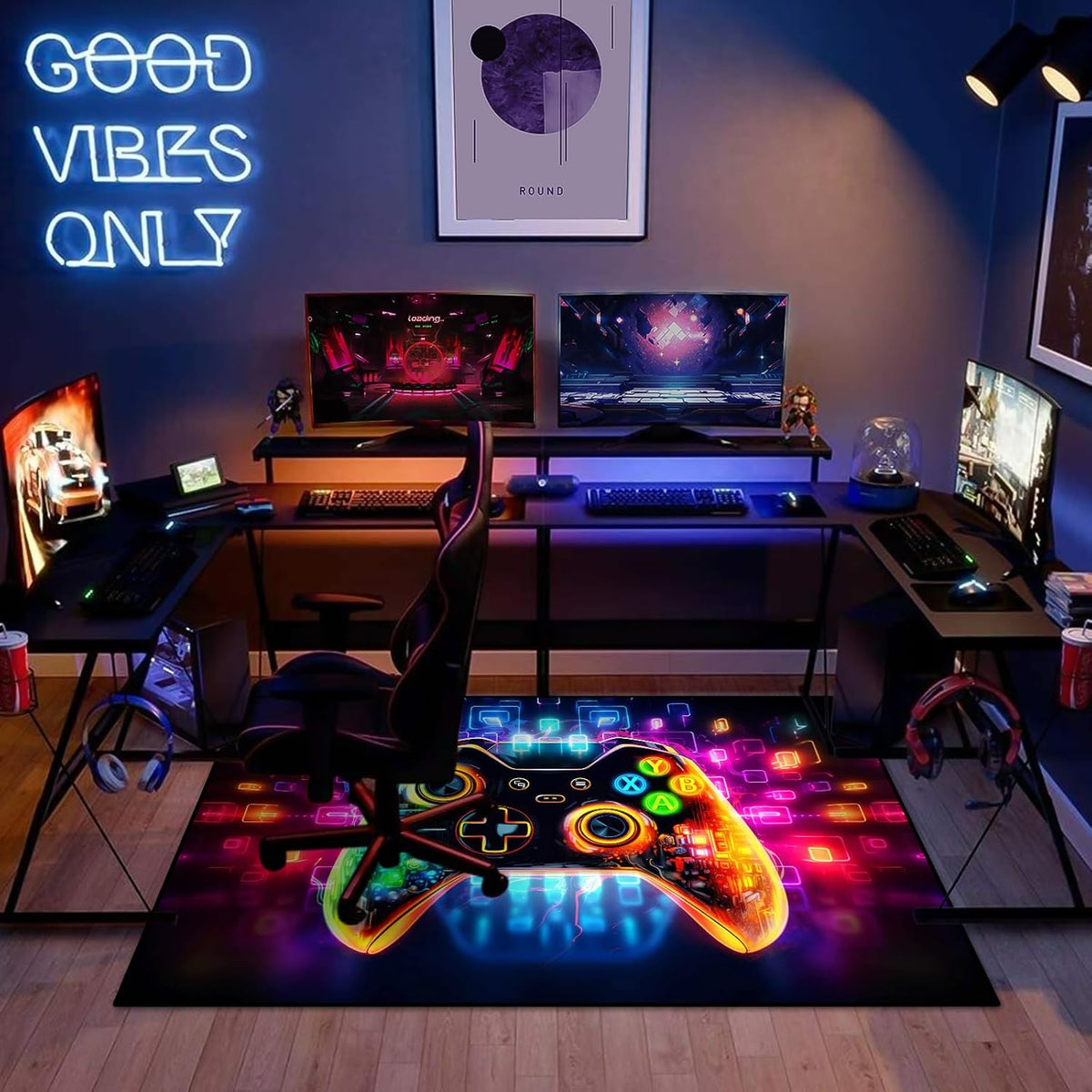 KALERA Gaming Area Rug – 5 Sizes & 7 Designs - Flex Gamingproduct_type