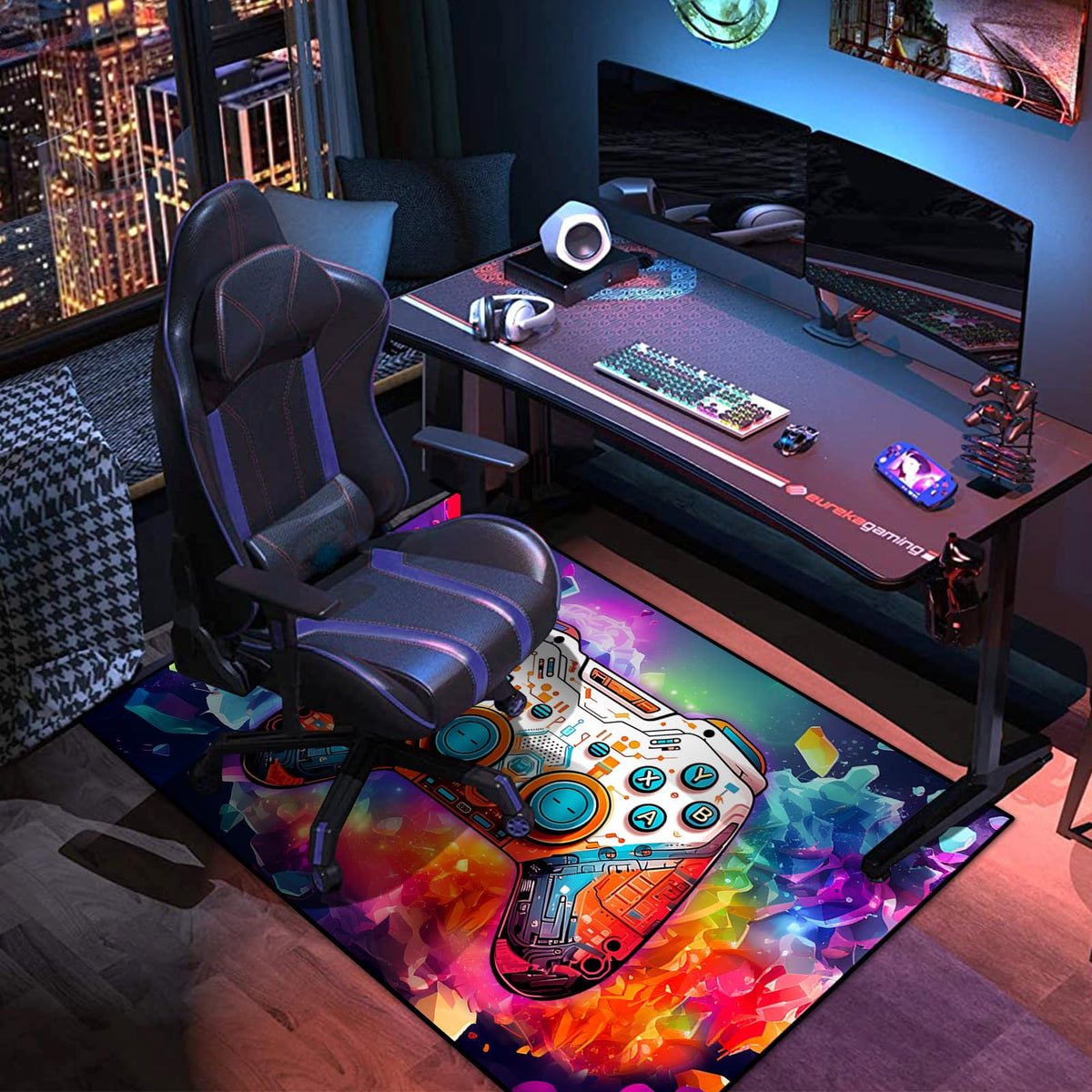 KALERA Gaming Area Rug – 5 Sizes & 7 Designs - Flex Gamingproduct_type